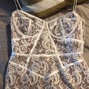 For love and lemon beige lace dress